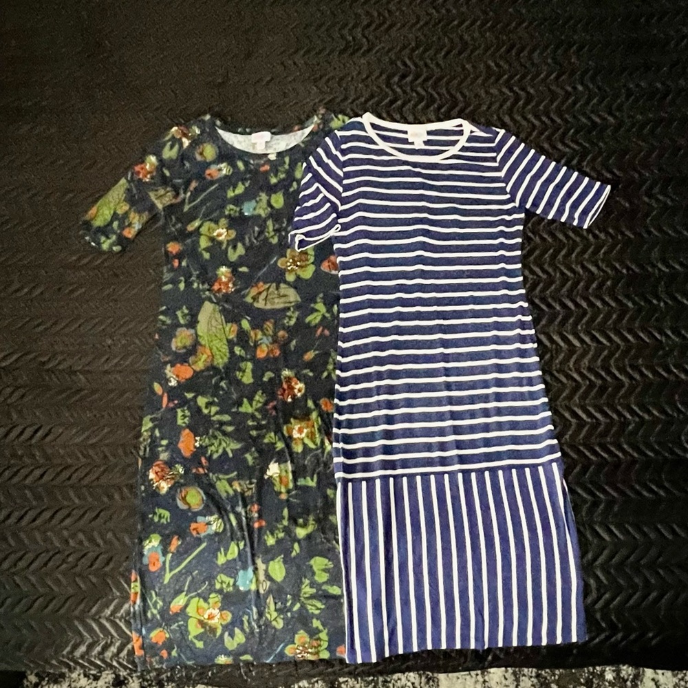 LuLaRoe Julia Dress Bundle, Size XS/S, Comfortable Sheath, Bodycon Fit